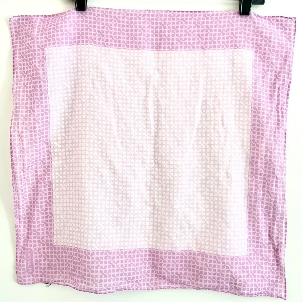 Coach small cc purple square scarf